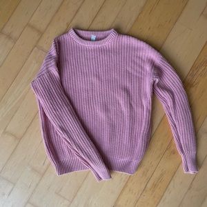 American Apparel fisherman sweater pink